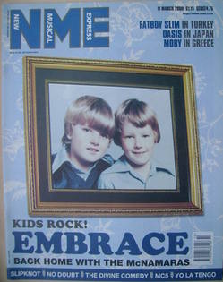 <!--2000-03-11-->NME magazine - Danny and Richard McNamara cover (11 March 