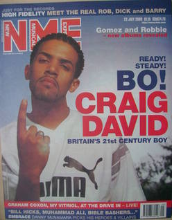 <!--2000-07-22-->NME magazine - Craig David cover (22 July 2000)