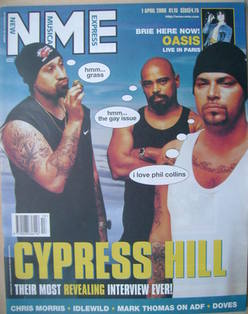 <!--2000-04-01-->NME magazine - Cypress Hill cover (1 April 2000)