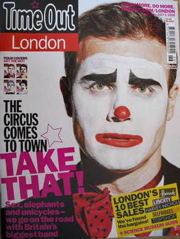 <!--2009-06-25-->Time Out magazine - Gary Barlow cover (25 June - 1 July 20