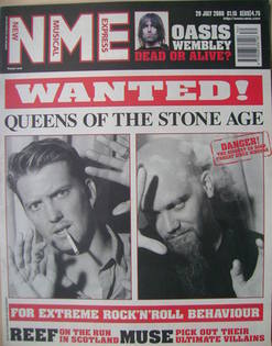 <!--2000-07-29-->NME magazine - Queens Of The Stone Age cover (29 July 2000