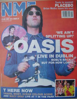 <!--2000-07-15-->NME magazine - Liam Gallagher cover (15 July 2000)