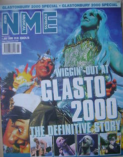 <!--2000-07-01-->NME magazine - Glasto 2000 cover (1 July 2000)