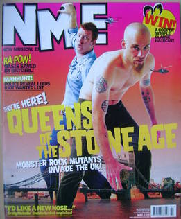 NME magazine - Queens Of The Stone Age cover (26 October 2002)