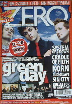 ZERO magazine - Green Day cover (January 2006 - Issue 5)