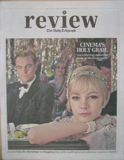 The Daily Telegraph Review newspaper supplement - 11 May 2013 - Leonardo DiCaprio and Carey Mulligan in The Great Gatsby cover