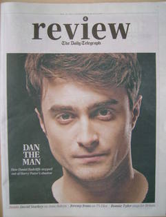 The Daily Telegraph Review newspaper supplement - 18 May 2013 - Daniel Radcliffe cover
