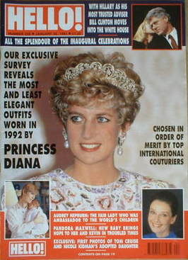 Hello! magazine - Princess Diana cover (30 January 1993 - Issue 238)
