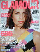 <!--2001-08-->Glamour magazine - Sadie Frost cover (August 2001)