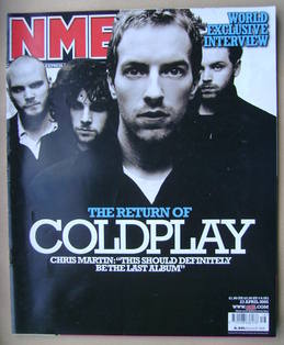 NME magazine - Coldplay cover (23 April 2005)