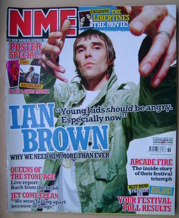 NME magazine - Ian Brown cover (10 September 2005)