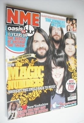 NME magazine - The Magic Numbers cover (13 August 2005)