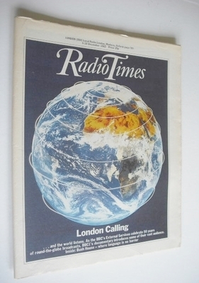 Radio Times magazine - London Calling cover (4-10 December 1982)