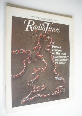 <!--1982-11-20-->Radio Times magazine - Put Our Children On The Map cover (