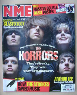 NME magazine - The Horrors cover (12 August 2006)