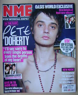 NME magazine - Pete Doherty cover (29 July 2006)