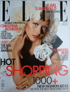 British Elle magazine - April 2006 - Christina Aguilera cover