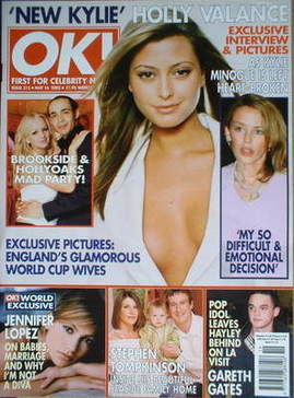 <!--2002-05-16-->OK! magazine - Holly Valance cover (16 May 2002 - Issue 31