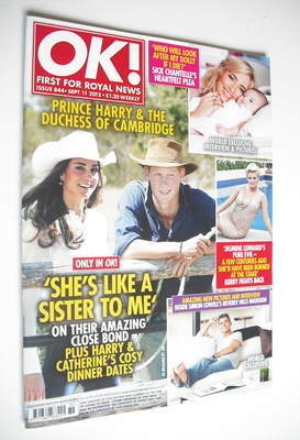 <!--2012-09-11-->OK! magazine - Kate Middleton and Prince Harry cover (11 S