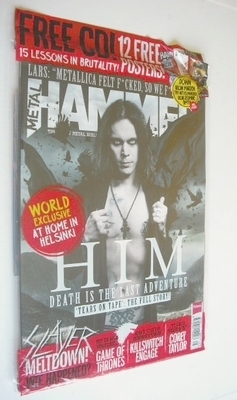 Metal Hammer magazine - HIM Ville Valo cover (May 2013)