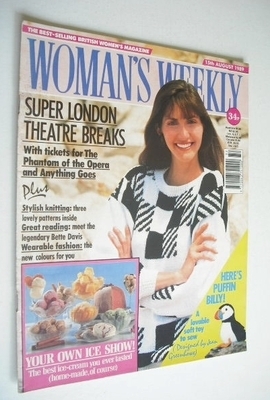 Woman's Weekly magazine (15 August 1989 - British Edition)