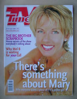 TV Times magazine - Mary Nightingale cover (21-27 July 2001)