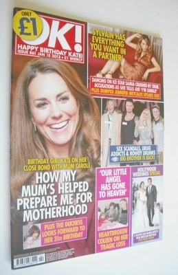 <!--2013-01-15-->OK! magazine - Kate Middleton cover (15 January 2013 - Iss