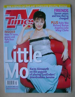 TV Times magazine - Kacey Ainsworth cover (7-13 July 2001)