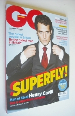 British GQ magazine - June 2013 - Henry Cavill cover