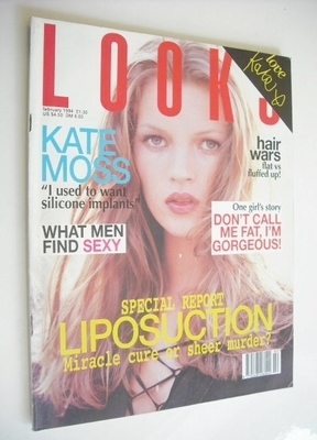 Looks magazine - February 1994 - Kate Moss cover