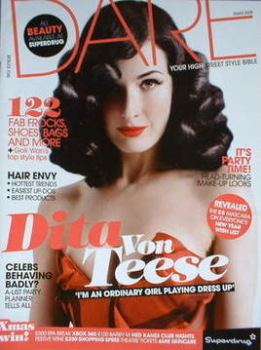 Dare magazine - Dita Von Teese cover (Xmas 2008)