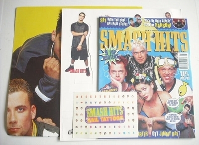 Smash Hits magazine - Aqua cover (28 January 1998)