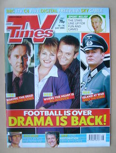 TV Times magazine - Drama Is Back cover (10-16 July 2004)