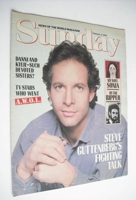 Sunday magazine - 3 February 1991 - Steve Guttenberg cover