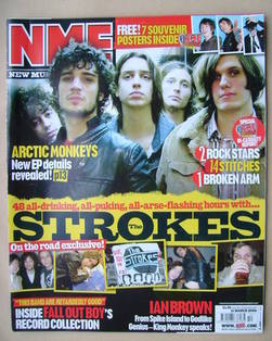 NME magazine - The Strokes cover (11 March 2006)