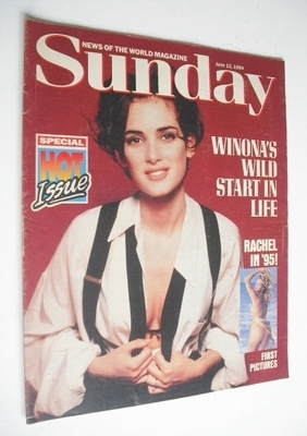 Sunday magazine - 12 June 1994 - Winona Ryder cover
