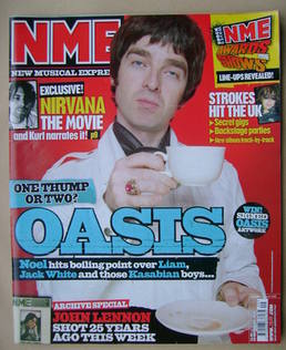 NME magazine - Noel Gallagher cover (10 December 2005)