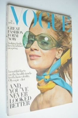 British Vogue magazine - 15 April 1968 - Celia Hammond cover