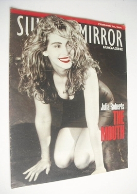 Sunday Mirror magazine - Julia Roberts cover (20 February 1994)