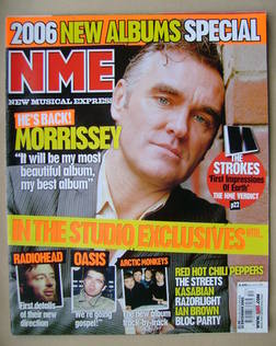 NME magazine - Morrissey cover (31 December 2005)