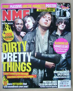<!--2006-01-14-->NME magazine - Dirty Pretty Things cover (14 January 2006)
