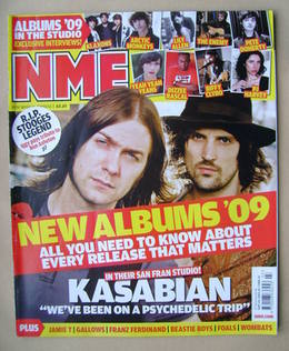 NME magazine - Kasabian cover (17 January 2009)