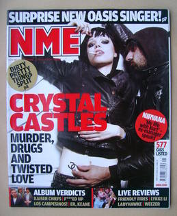 NME magazine - Crystal Castles cover (11 October 2008)