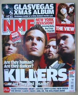 NME magazine - The Killers cover (29 November 2008)