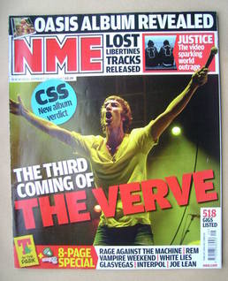 NME magazine - Richard Ashcroft cover (19 July 2008)