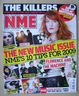 NME magazine - Florence Welch cover (10 January 2009)