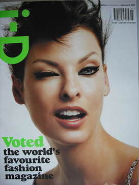 i-D magazine - Linda Evangelista cover (March 2004)