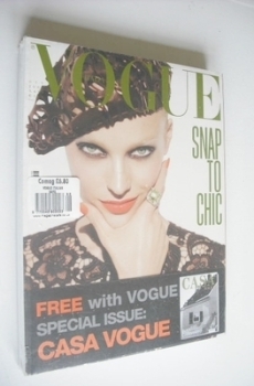 Vogue Italia magazine - October 2008 - Anna Maria Jagodzinska cover