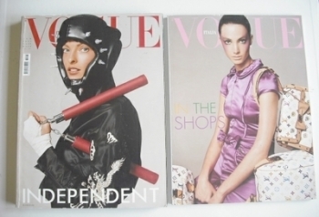 Vogue Italia magazine - February 2003 - Linda Evangelista cover