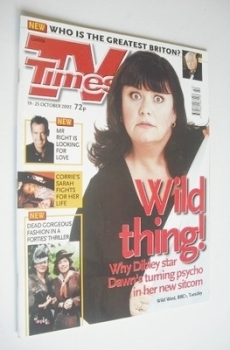 TV Times magazine - Dawn French cover (19-25 October 2002)